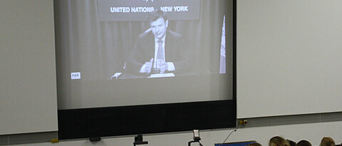 Videokonferenz zur UN nach New York